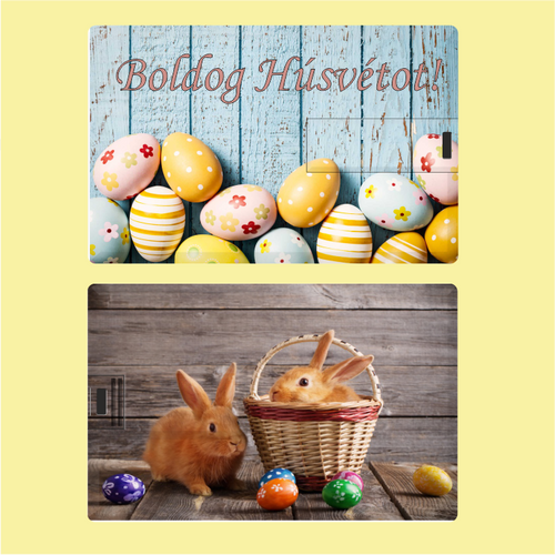 Boldog húsvétot Egyedi húsvéti kártya pendrive