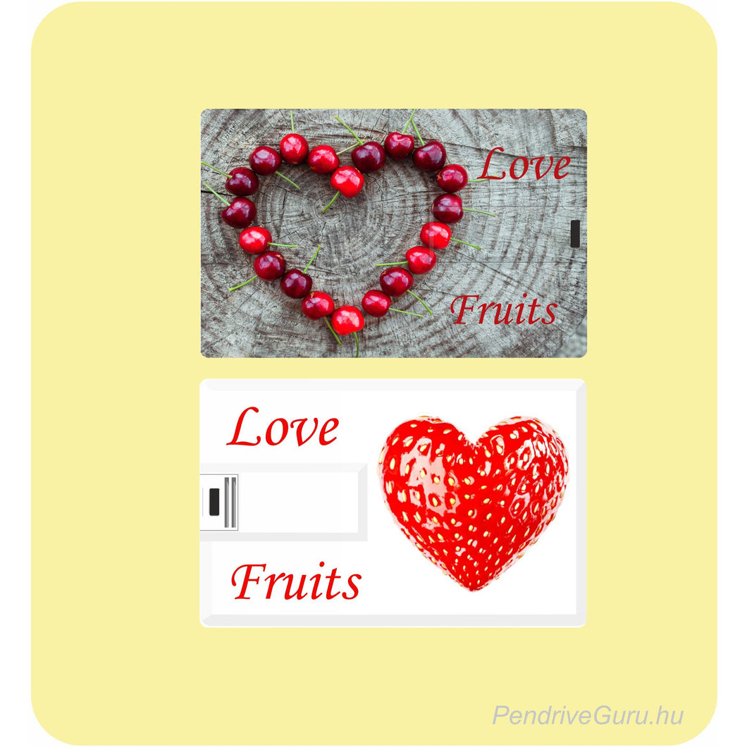 Love fruits egyedi kártya pendrive